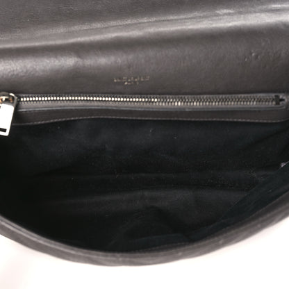 Saint Laurent Sheepskin Matelasse Chevron Monogram Large College Satchel Dark Anthracite 5 of 10