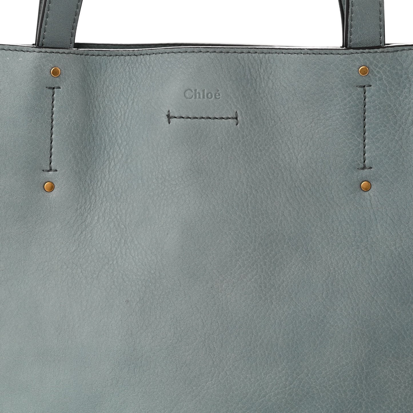 Smooth Calfskin Medium Milo Shopping Tote Cloudy Blue
