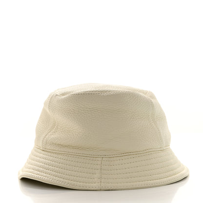 Hermes Cerf Lourd Calvi Bucket Hat 58 White Casse 8 of 11
