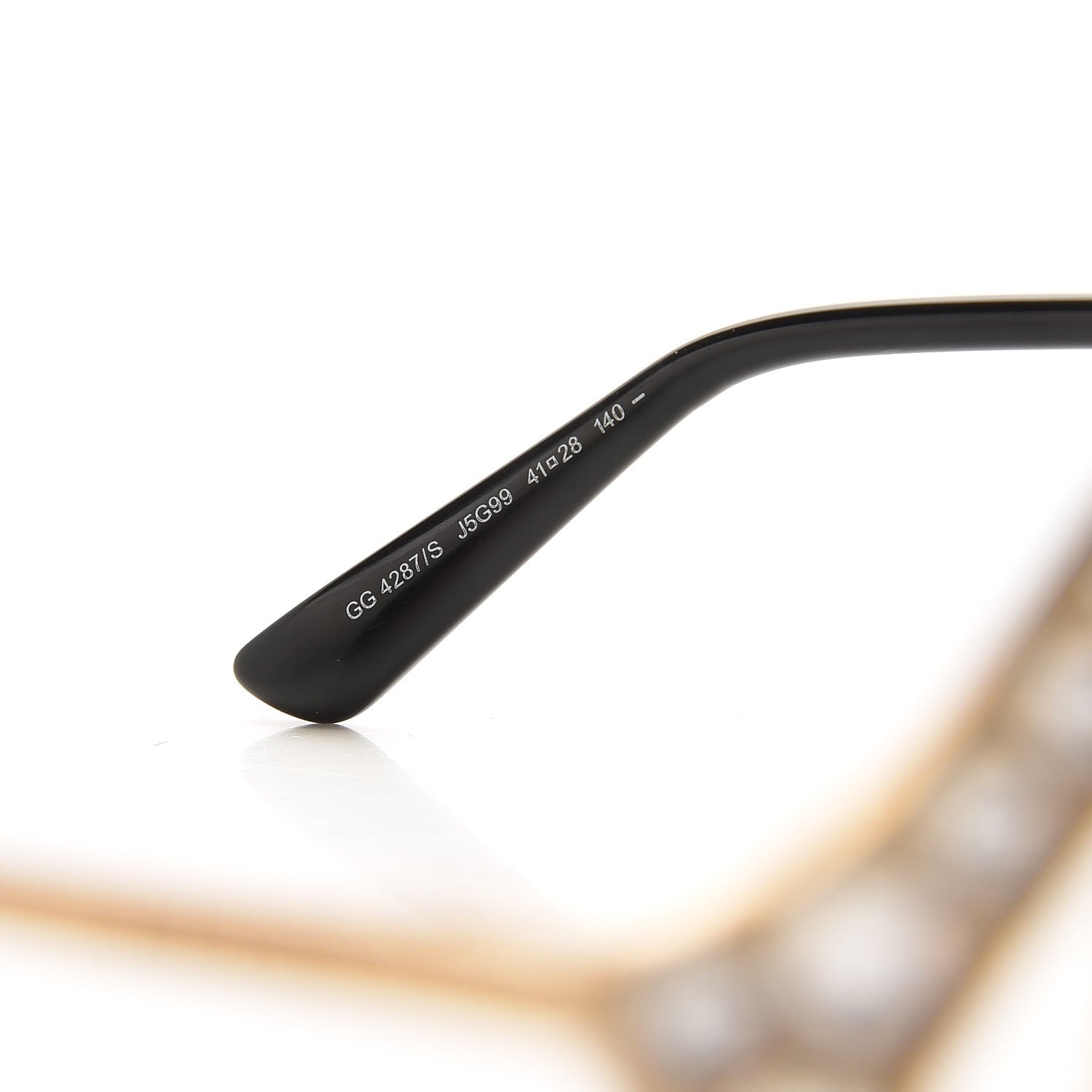 Gucci Metal Crystal Cat Eye Glasses GG4287/S Gold 6 of 7