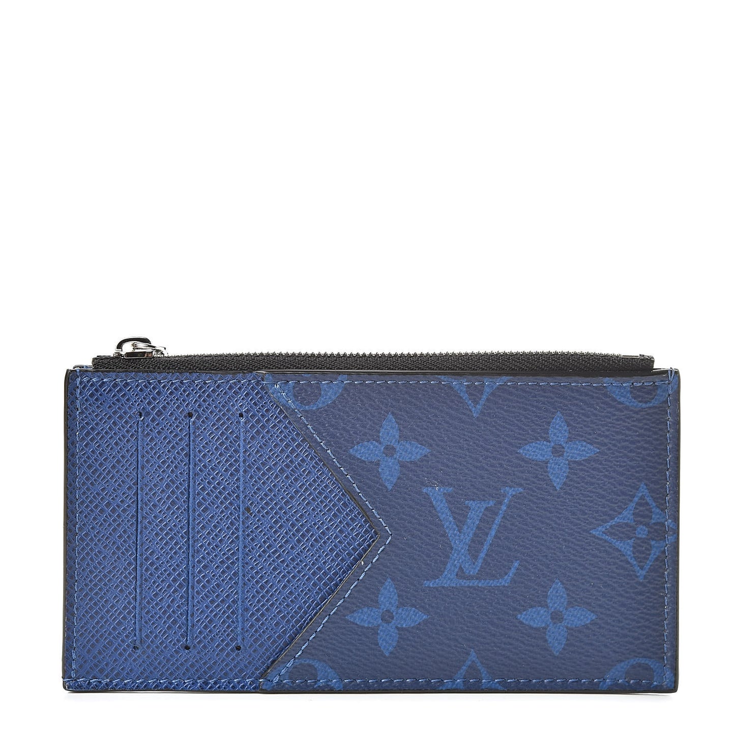 Monogram Taiga Coin Card Holder Cobalt