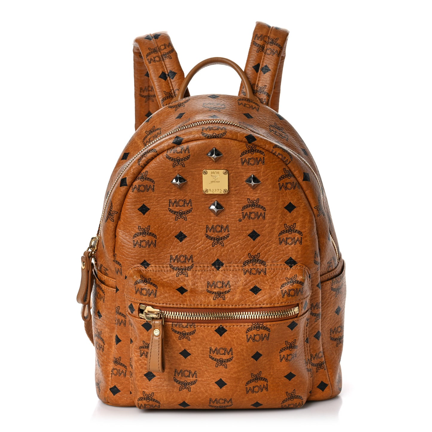 Visetos Small Sprinkle Stud Stark Backpack Cognac