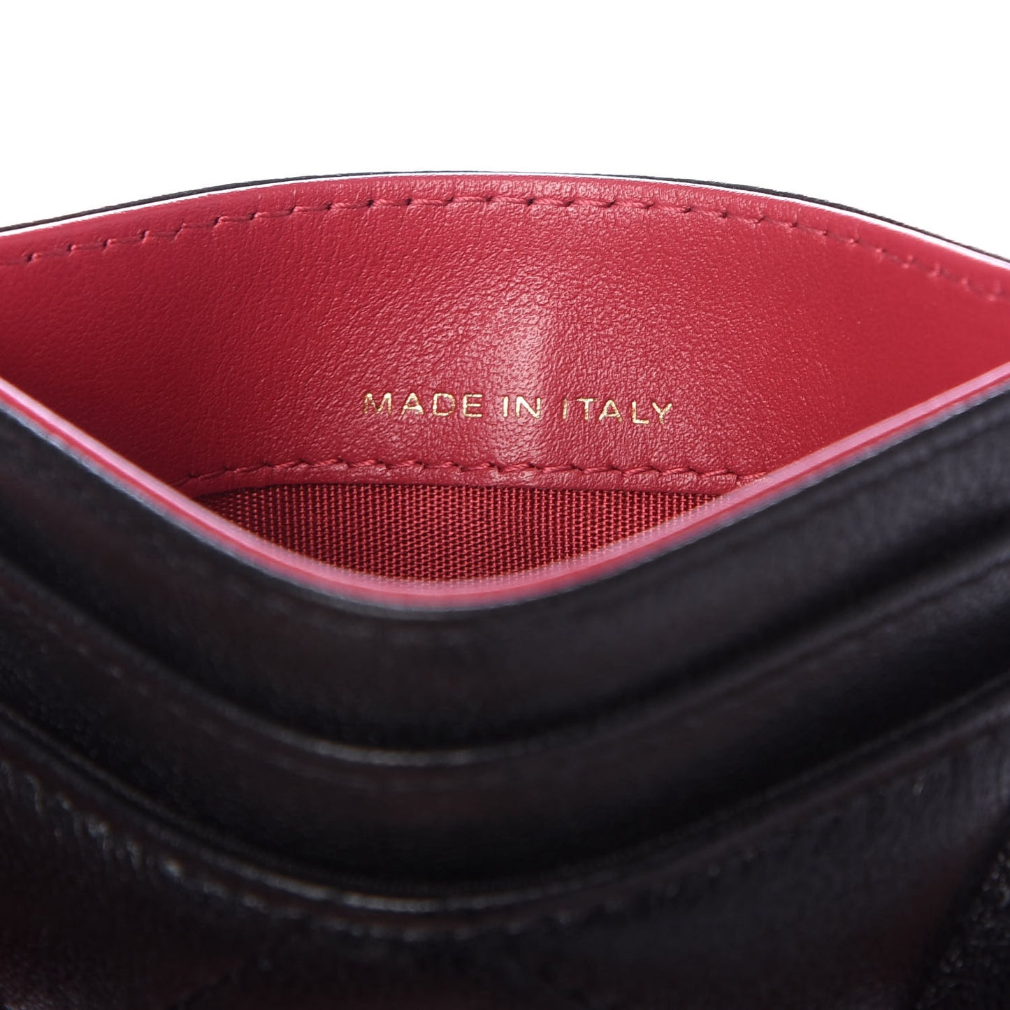 Shiny Goatskin Quilted Chanel 19 Card Holder Black