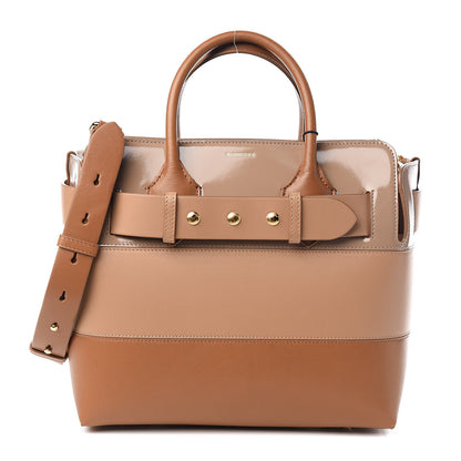 Burberry Soft Grain Calfskin Patent Small Belt Bag Soft Fawn Biscuit 1 of 11
