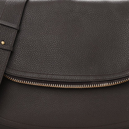 Tom Ford Pebbled Calfskin Large Jennifer Dark Brown 7 of 12
