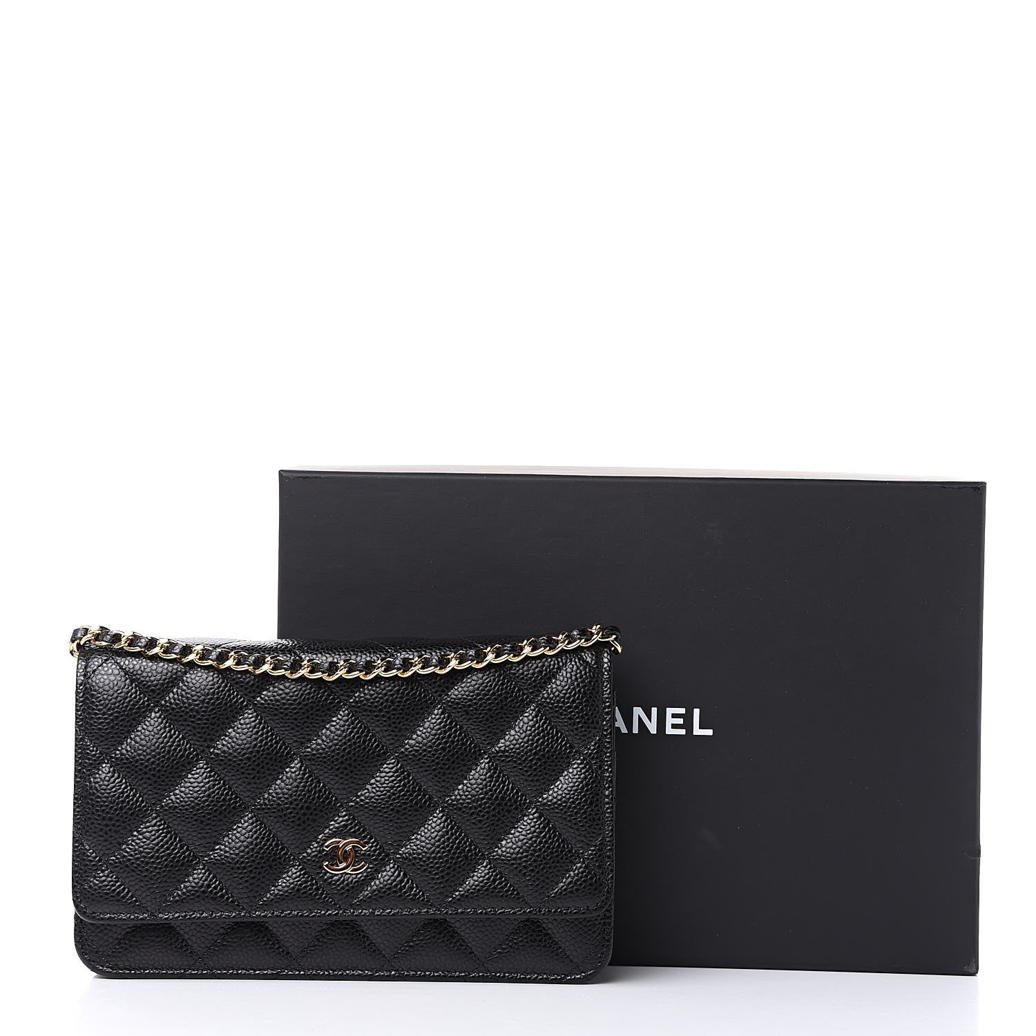 Chanel Caviar Quilted Wallet On Chain WOC Black 11 of 11