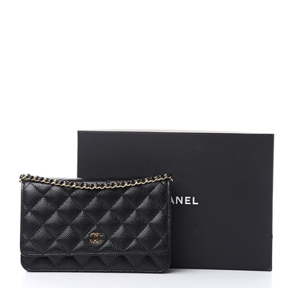 Chanel Caviar Quilted Wallet On Chain WOC Black 11 of 11