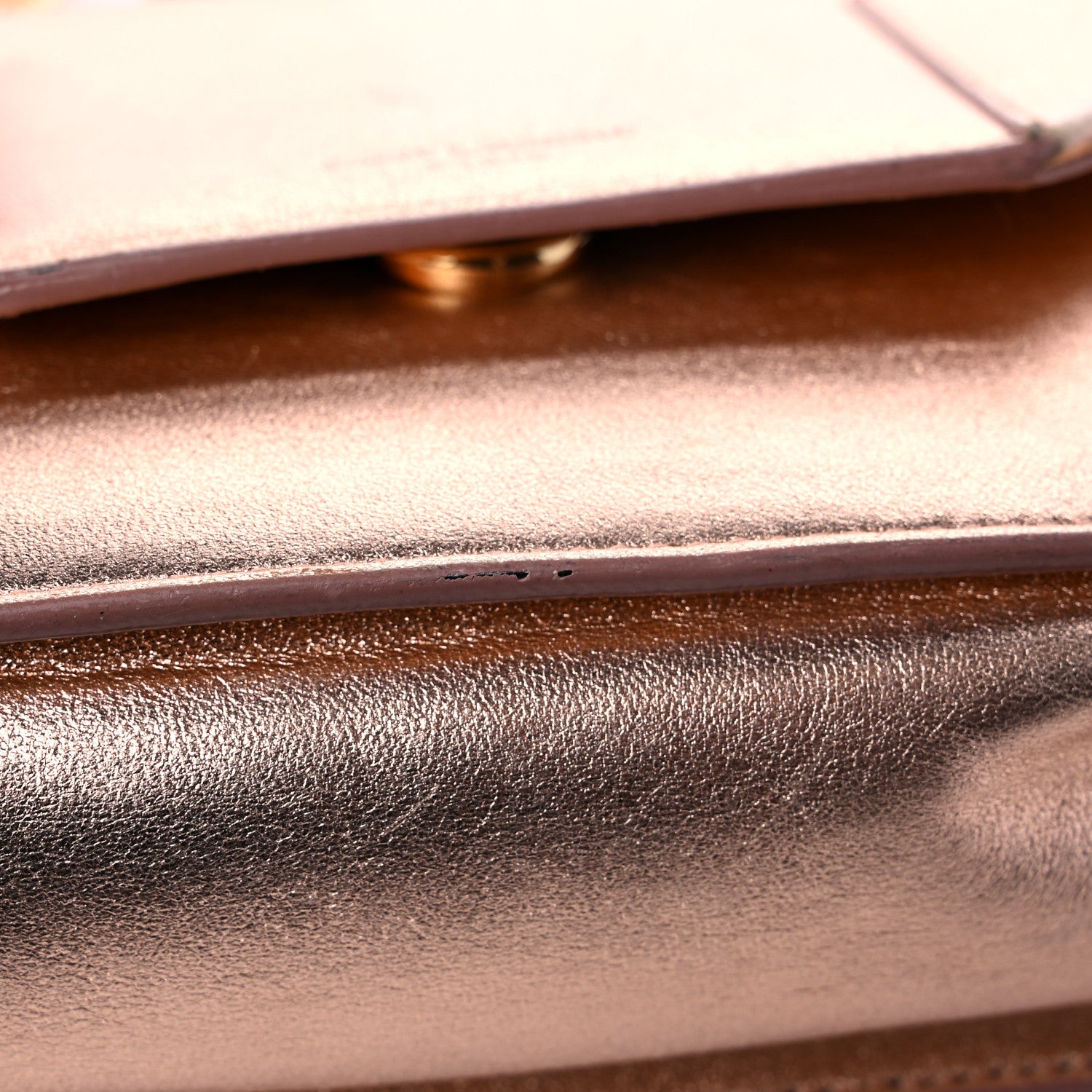 Saint Laurent Metallic Calfskin Small Betty Rose Gold 12 of 13