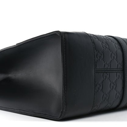 Gucci Guccissima Signature Briefcase Black 10 of 11