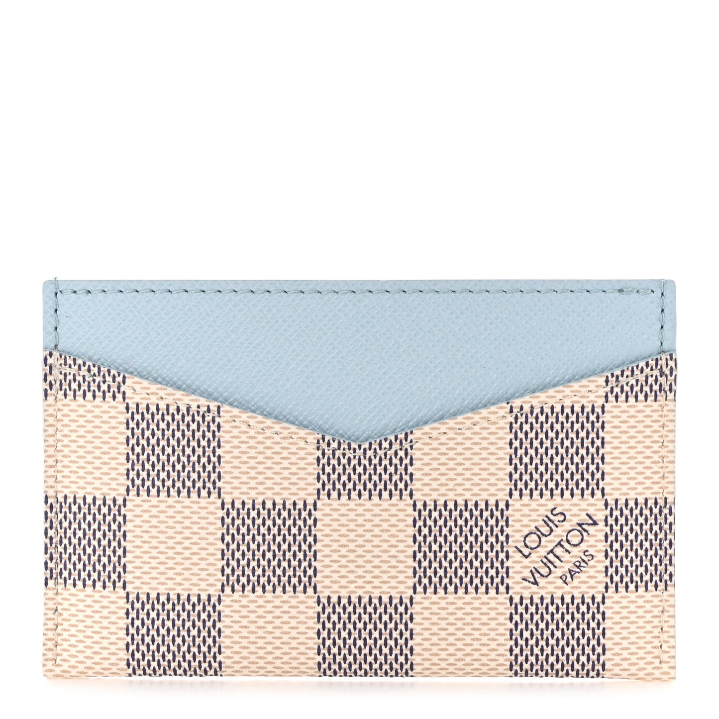 Damier Azur Daily Card Holder Olympe Blue