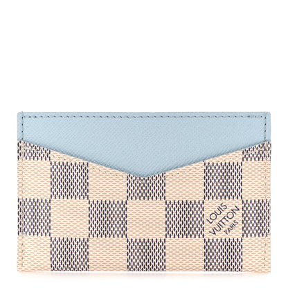 Louis Vuitton Damier Azur Daily Card Holder Olympe Blue 1 of 9