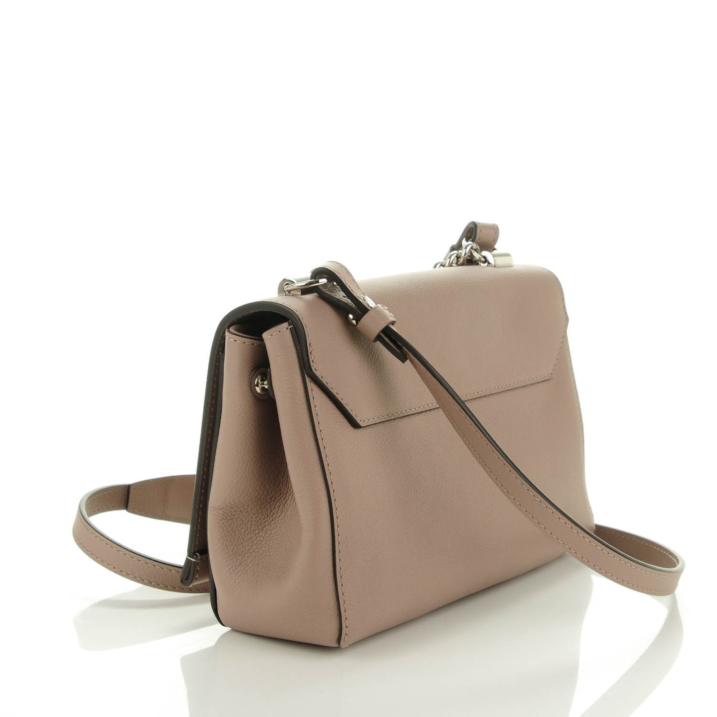 Soft Calfskin Lockme II Chain Bag BB Mastic