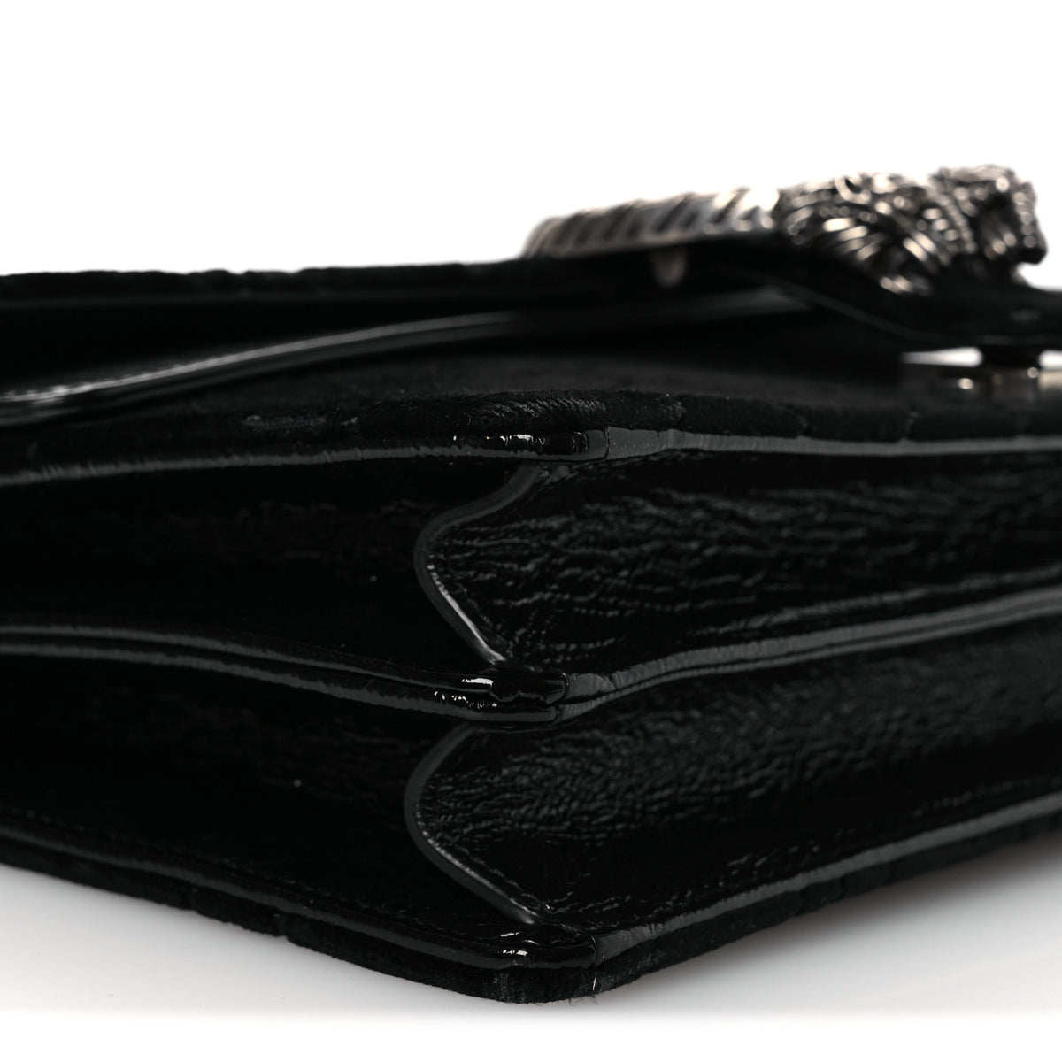 Gucci Velvet GG Monogram Small Dionysus Shoulder Bag Black 9 of 11