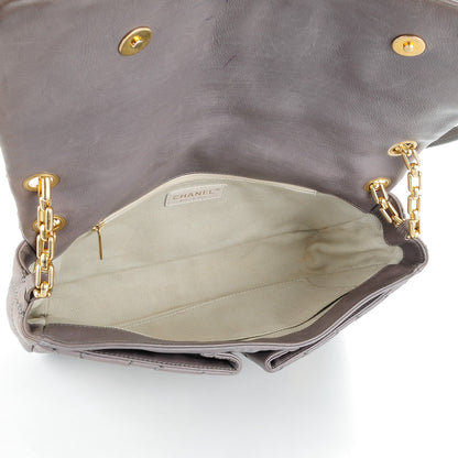 Chanel Calfskin Quilted Large Retro Chain Flap Grey 5 of 10