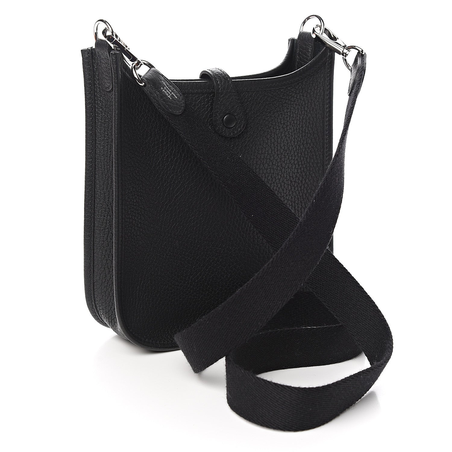 Hermes Taurillon Clemence Evelyne TPM Black 2 of 10