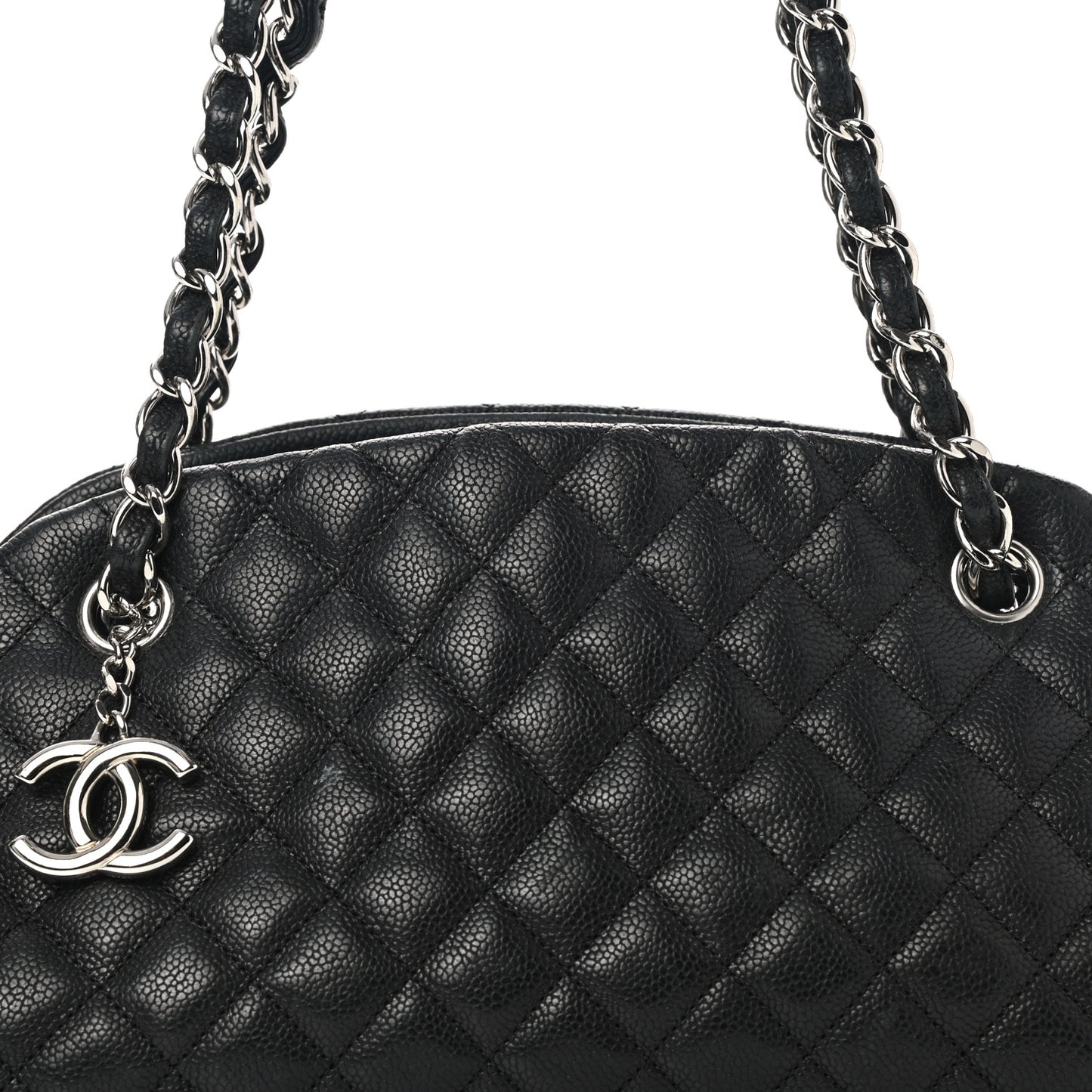 Caviar Quilted Medium Just Mademoiselle Black