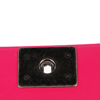 Chanel Lambskin Quilted Small Boy Flap Dark Pink 5 of 9
