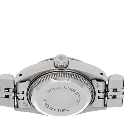 Rolex Stainless Steel 18K White Gold Diamond 26mm Oyster Perpetual Datejust Watch Silver Jubilee 69174 4 of 5