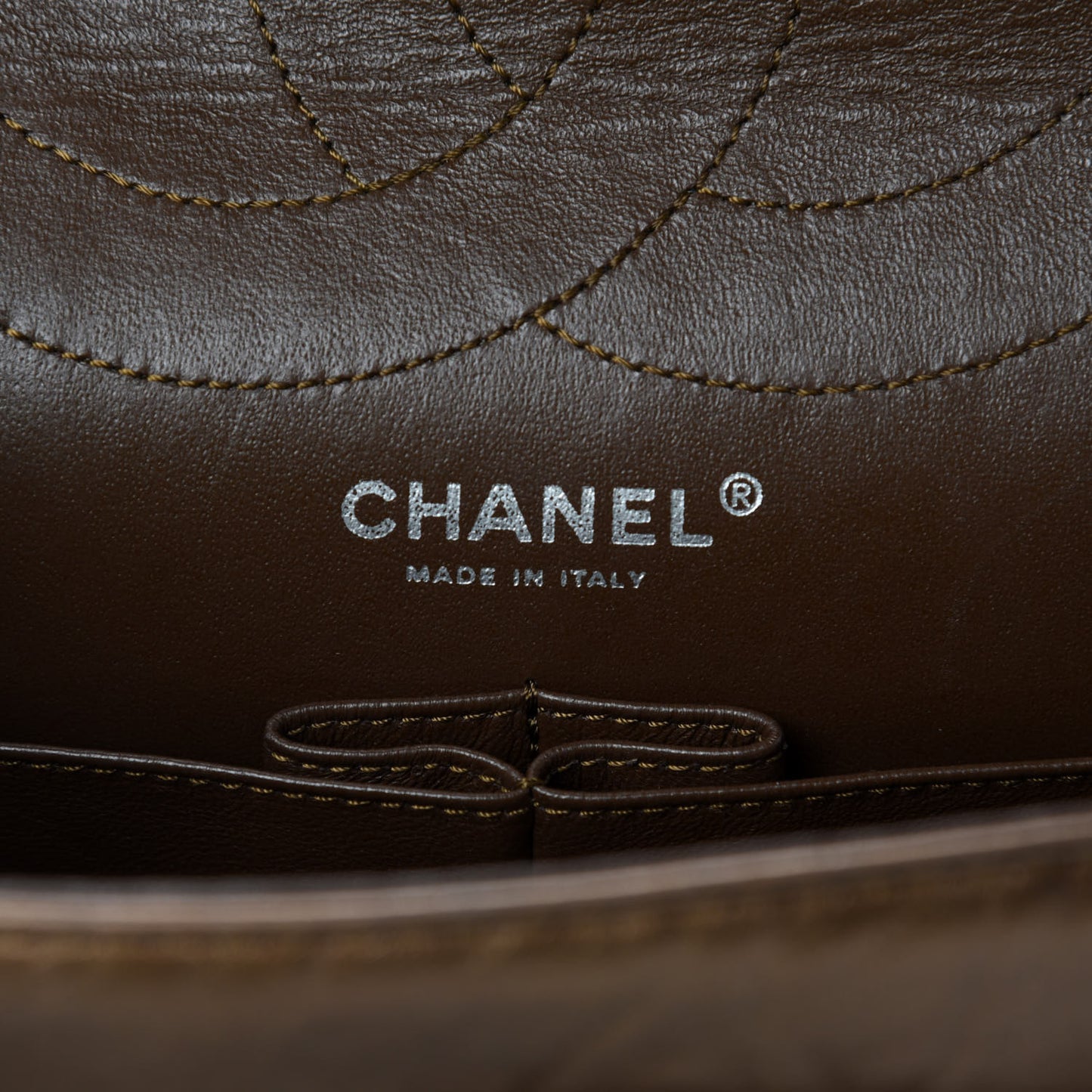 Metallic Aged Calfskin Quilted 2.55 Reissue 227 Flap Bronze