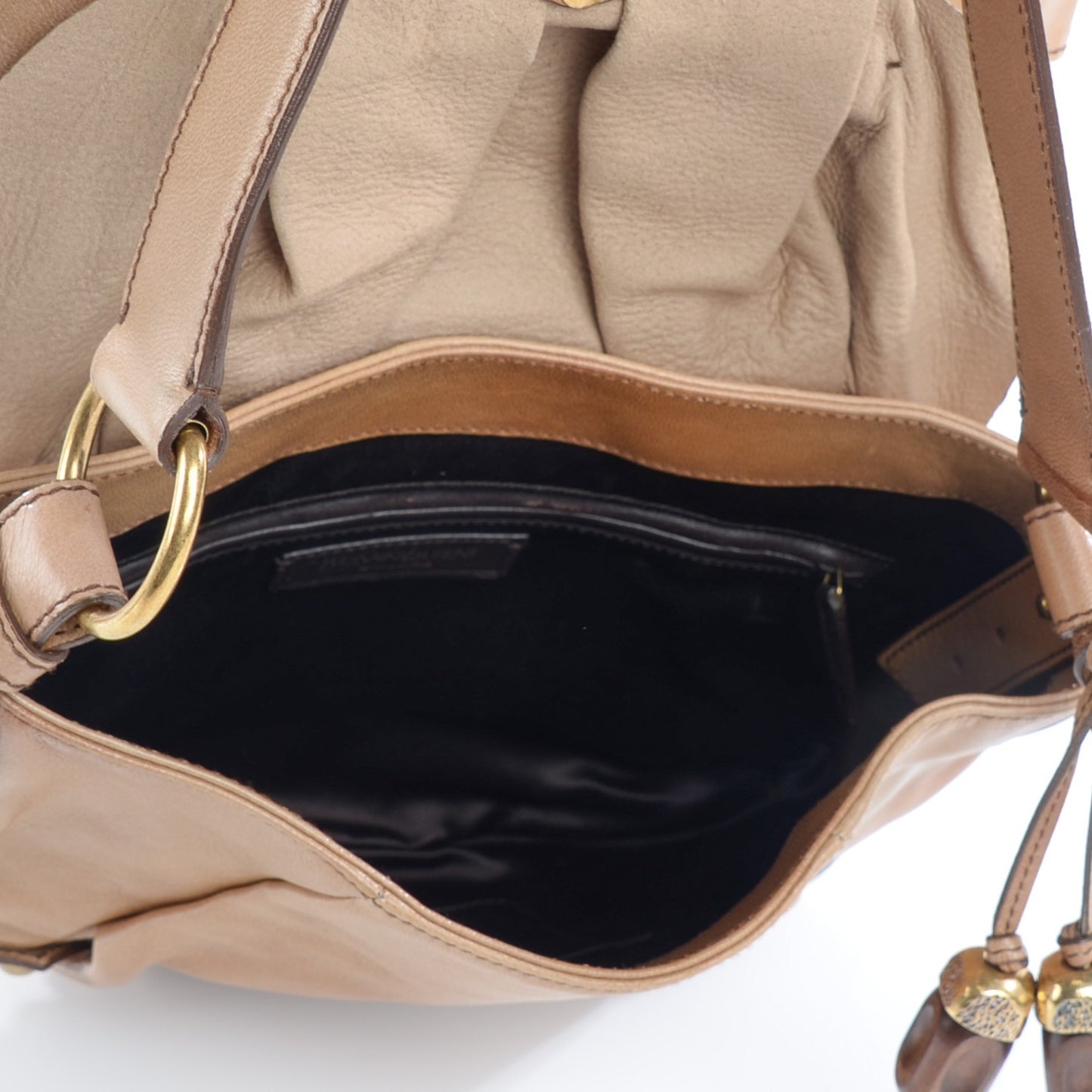 Chèvre Bow Handbag Beige