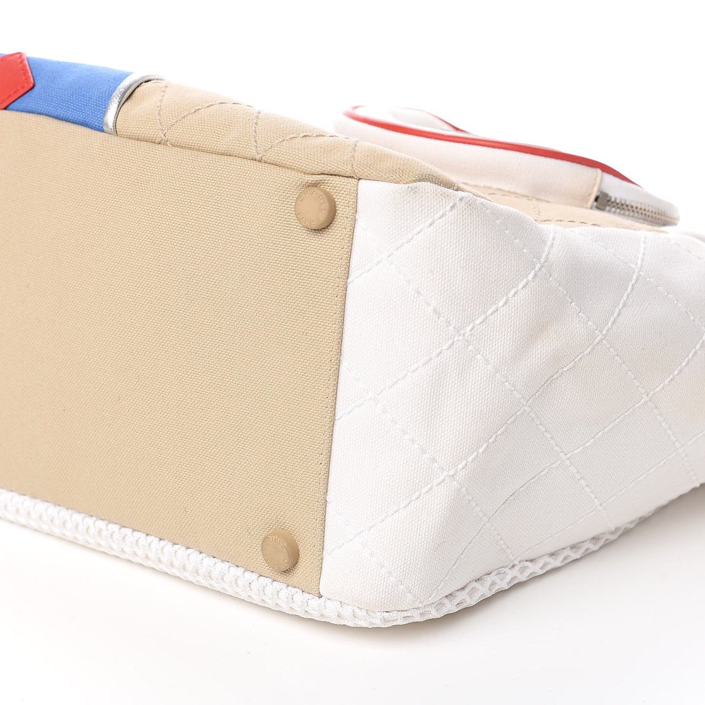 Canvas Quilted N°5 Shopping Tote Beige