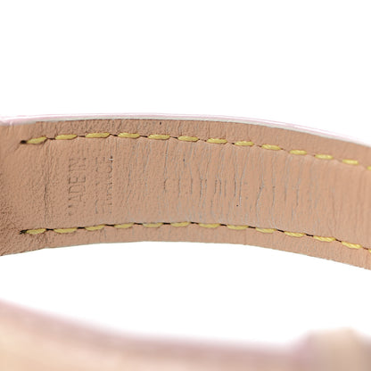 Louis Vuitton Stainless Steel Alligator Diamond Mother of Pearl 28mm Tambour Lovely Quartz Watch 7 of 9