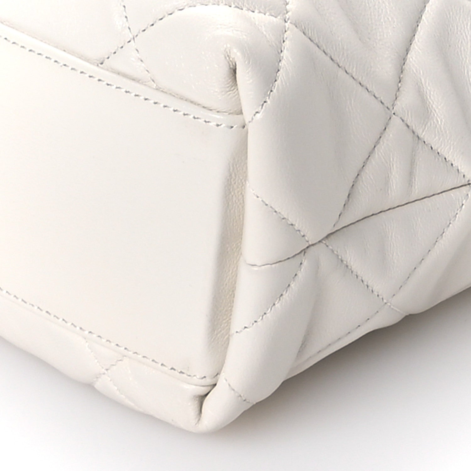Chanel Calfskin Quilted Close To Me Hobo White 10 of 11