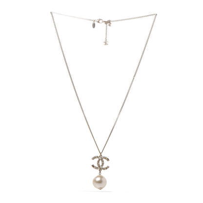 Chanel Pearl CC Drop Necklace Gold 3 of 7