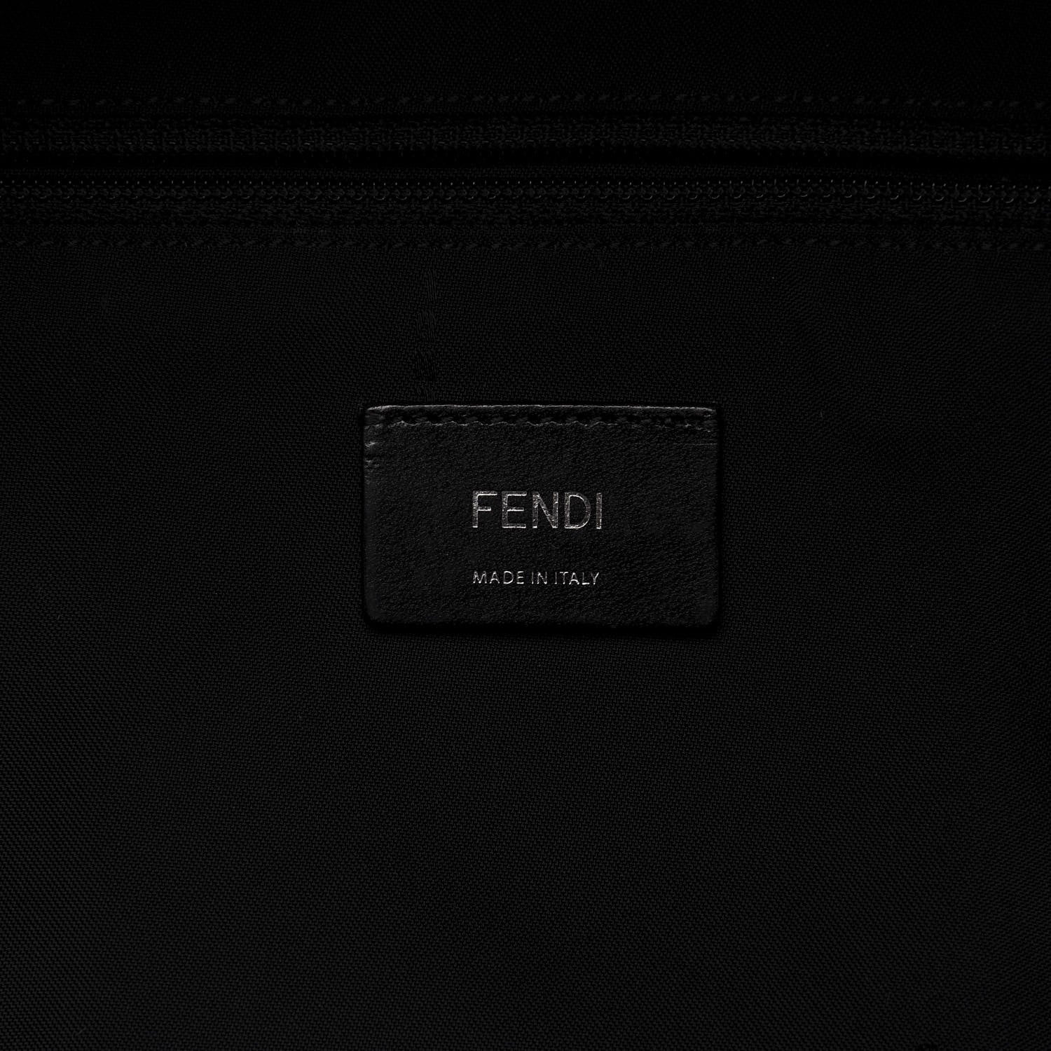 Fendi Nylon Vitello Elite Flamingo Granite Lightning Monster Eyes Backpack Multicolor Lavagna 7 of 9