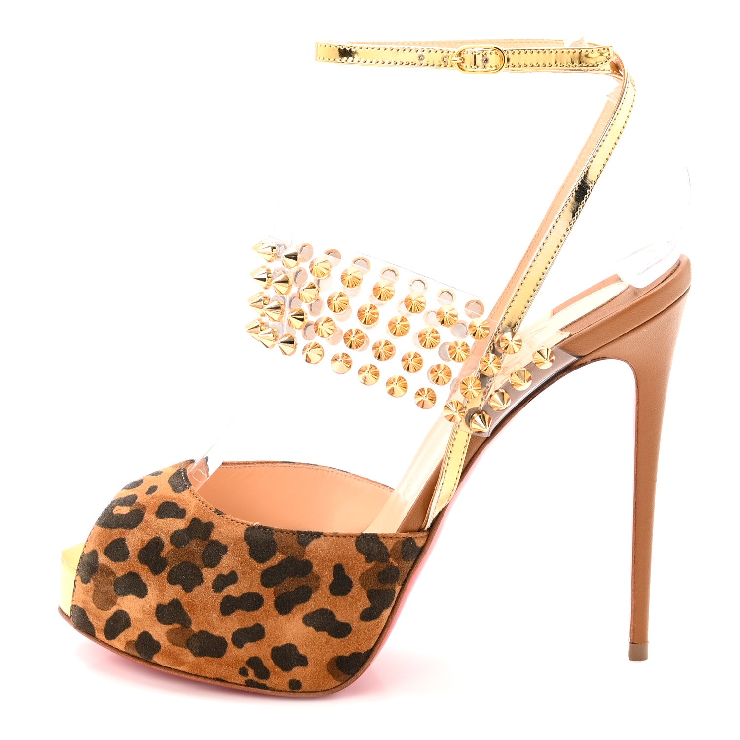 Christian Louboutin Levitagirl 120 Sandals 36 Leopard 1 of 9