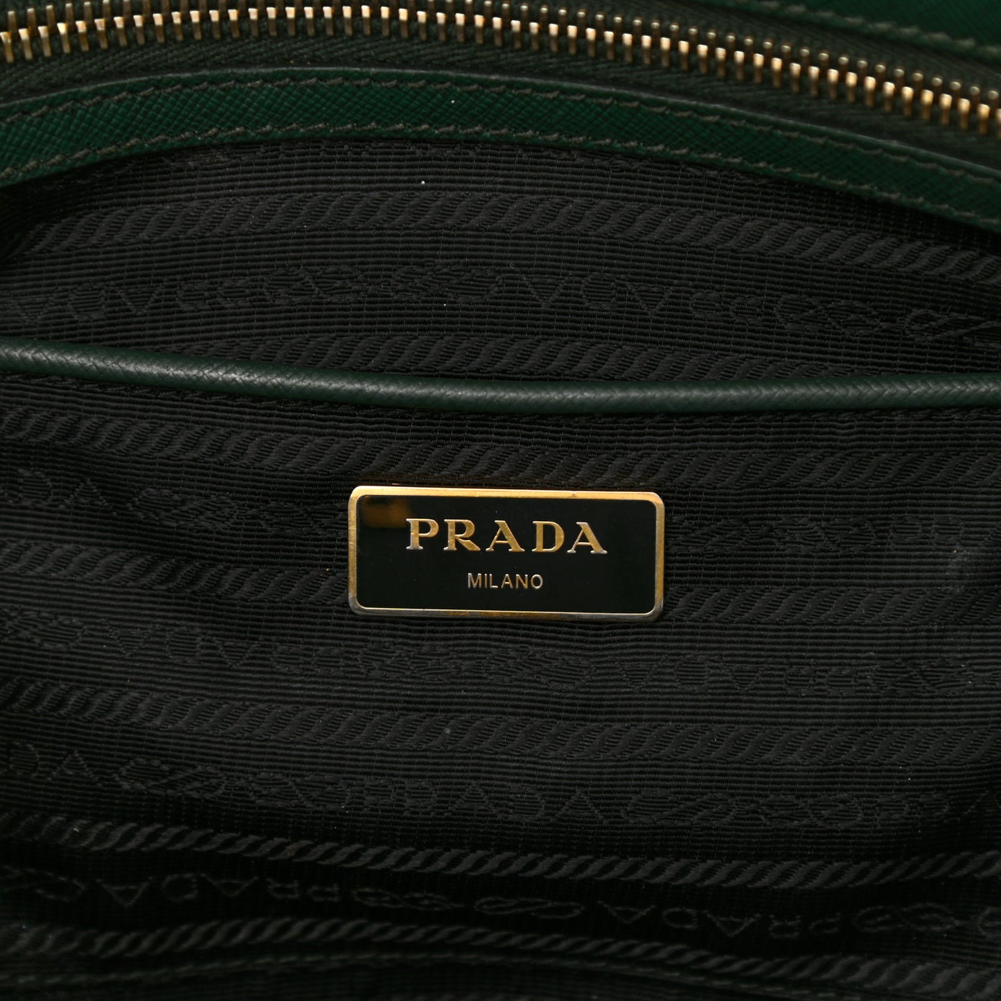Saffiano Large Galleria Double Zip Tote Militare
