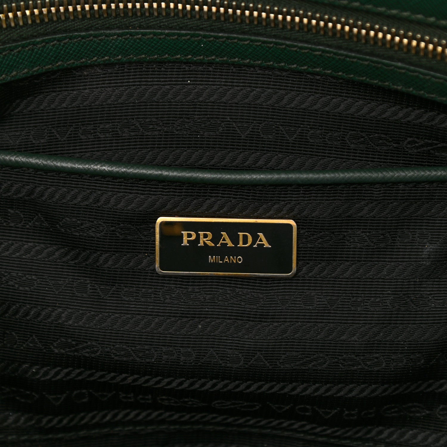 Prada Saffiano Large Galleria Double Zip Tote Militare 5 of 17