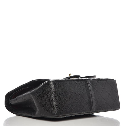 Chanel Caviar Quilted Jumbo Double Flap Black 5 of 11