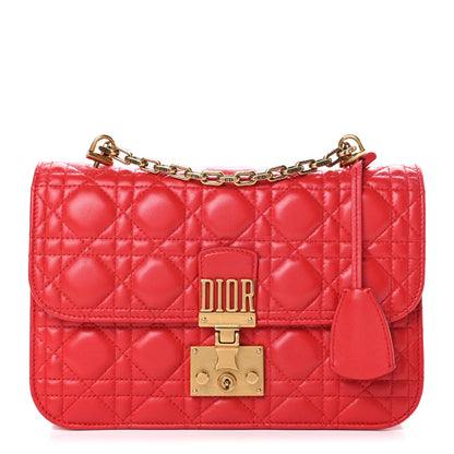 Christian Dior Lambskin Cannage Large Dioraddict Flap Red 1 of 16