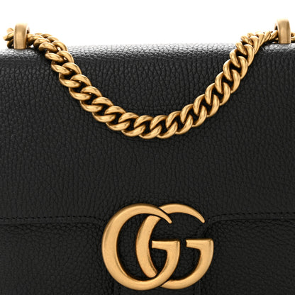 Gucci Knight Calfskin Small GG Marmont Chain Handle Bag Black 8 of 12