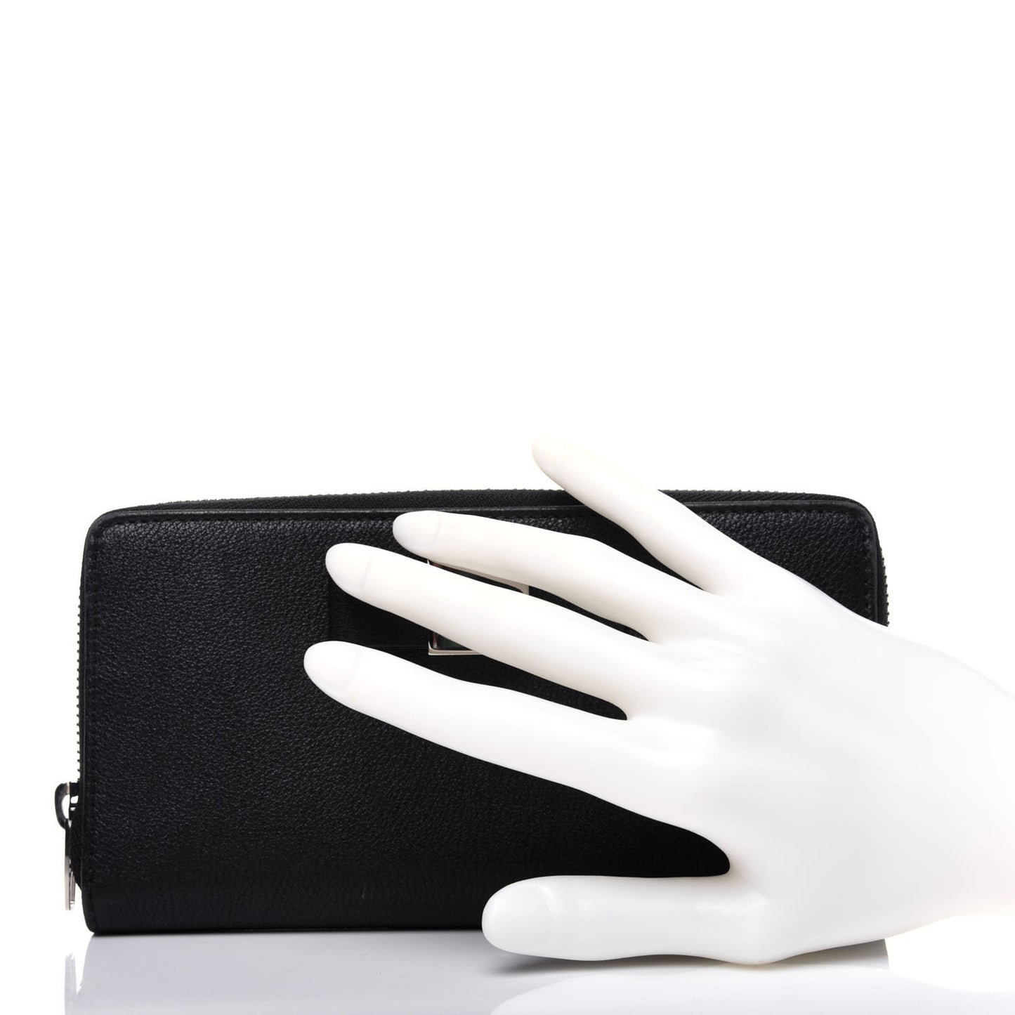 Calfskin Multi Bow Money Wallet Black