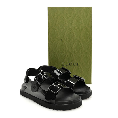 Gucci Rubber Mini Double G Womens Isla Dad Sandals 39 Black 7 of 7