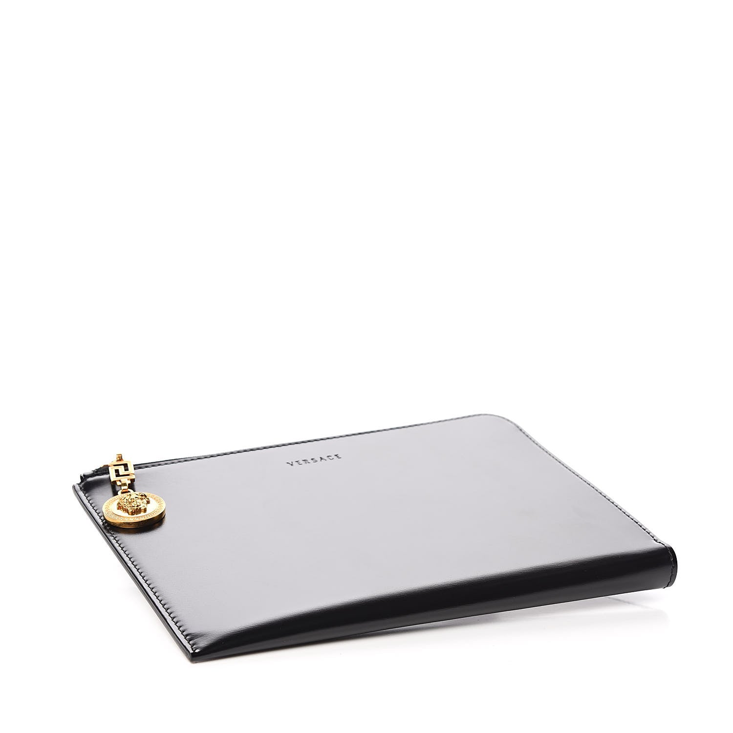 Versace Vitello Zip Pouch Black 4 of 7