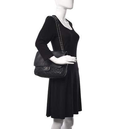 Chanel Iridescent Calfskin Medium In the Mix Flap Black 2 of 17