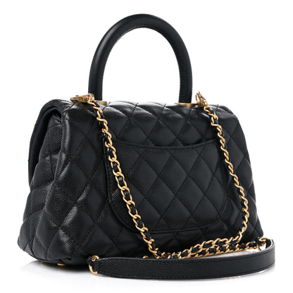 Chanel Caviar Quilted Mini Coco Handle Flap Black 3 of 9