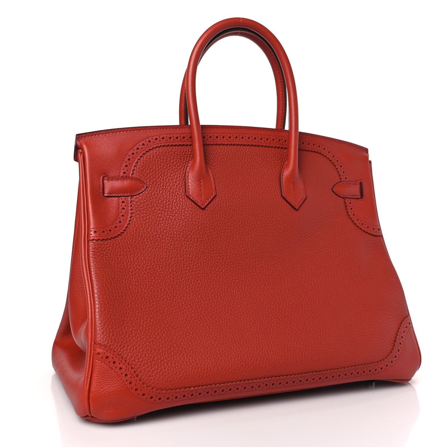 Hermes Togo Swift Ghillies Birkin 35 Brique 3 of 10