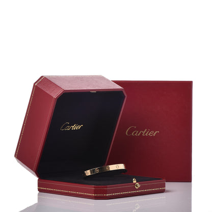Cartier 18K Yellow Gold LOVE Cuff Bracelet 17 5 of 5