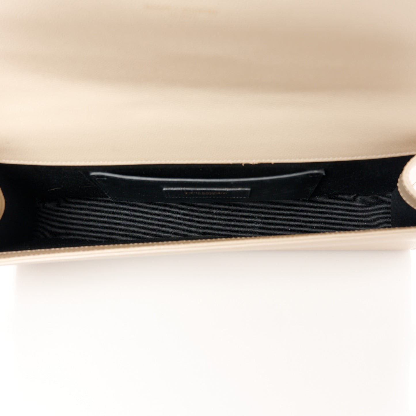 Grain De Poudre Classic Monogram Cassandre Clutch Nude Powder