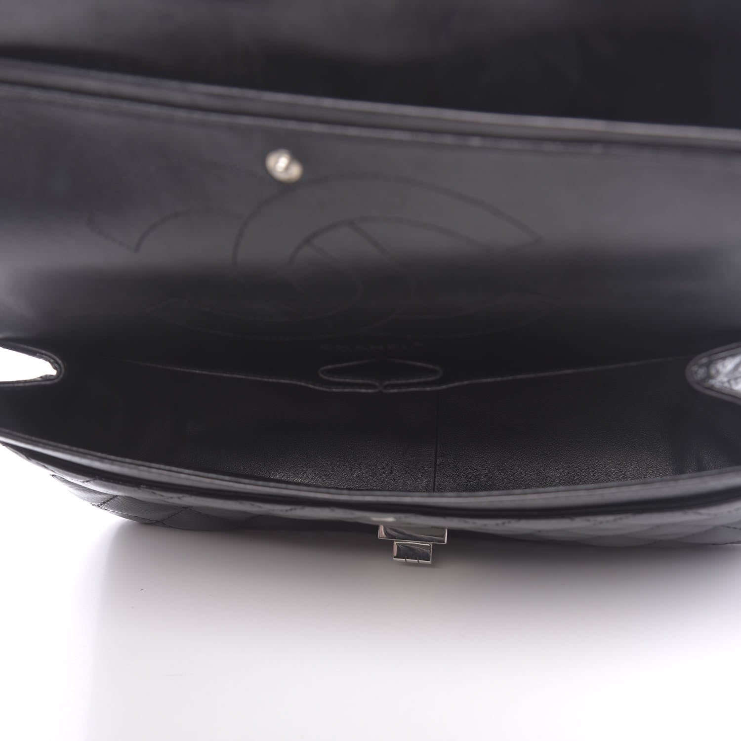 Chanel Distressed Patent Quilted 2.55 Reissue 227 Flap Black 5 of 10