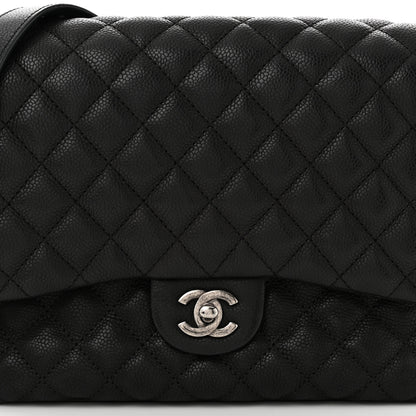 Chanel Caviar Quilted Medium Rock In Rome Single Flap Black 8 of 10