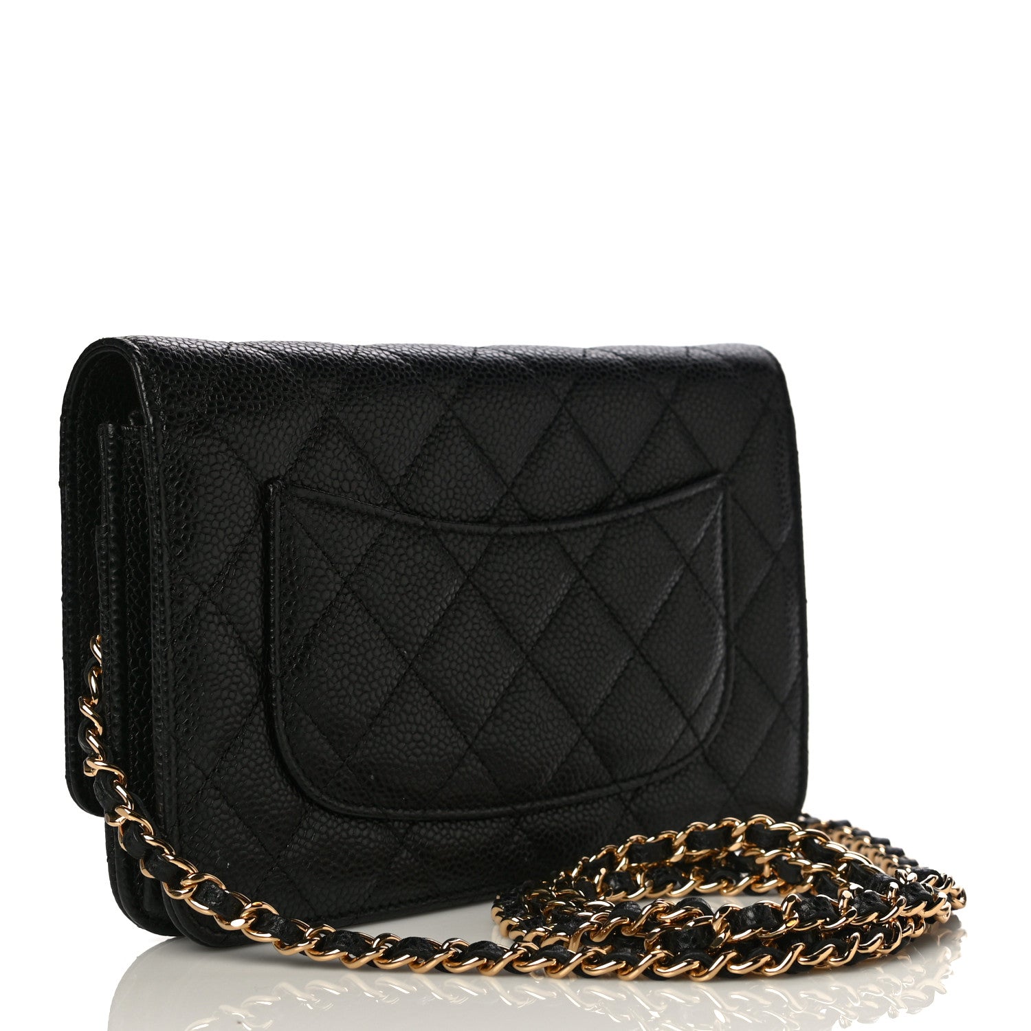 Chanel Caviar Quilted Wallet On Chain WOC Black 3 of 12