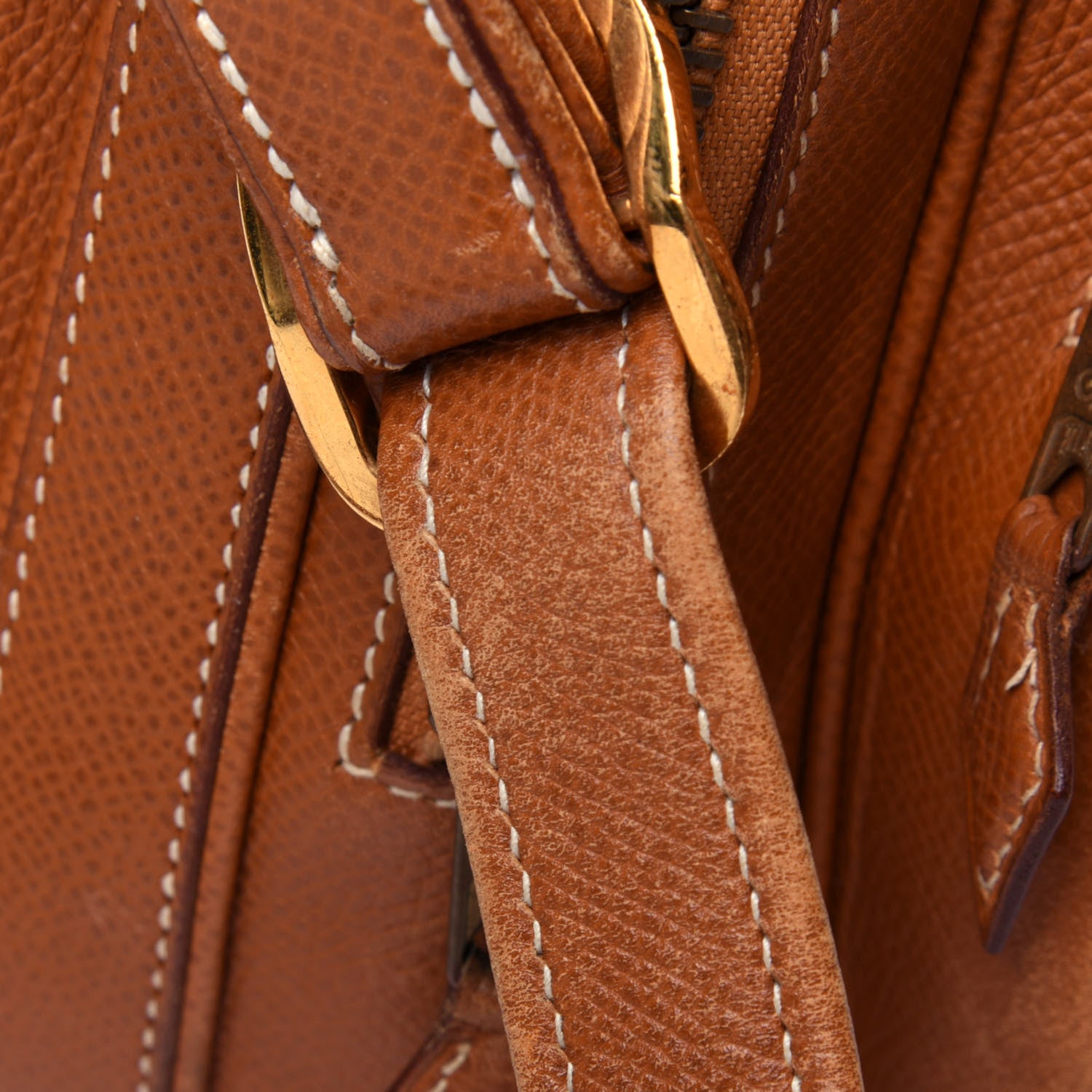 Hermes Courchevel Camera Bag Gold 9 of 10
