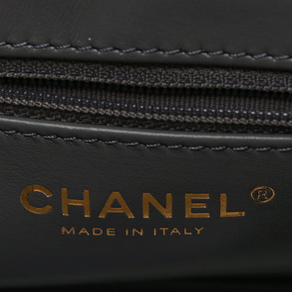 Chanel Shiny Aged Calfskin Quilted Nano Kelly Shopper Grey 6 of 10
