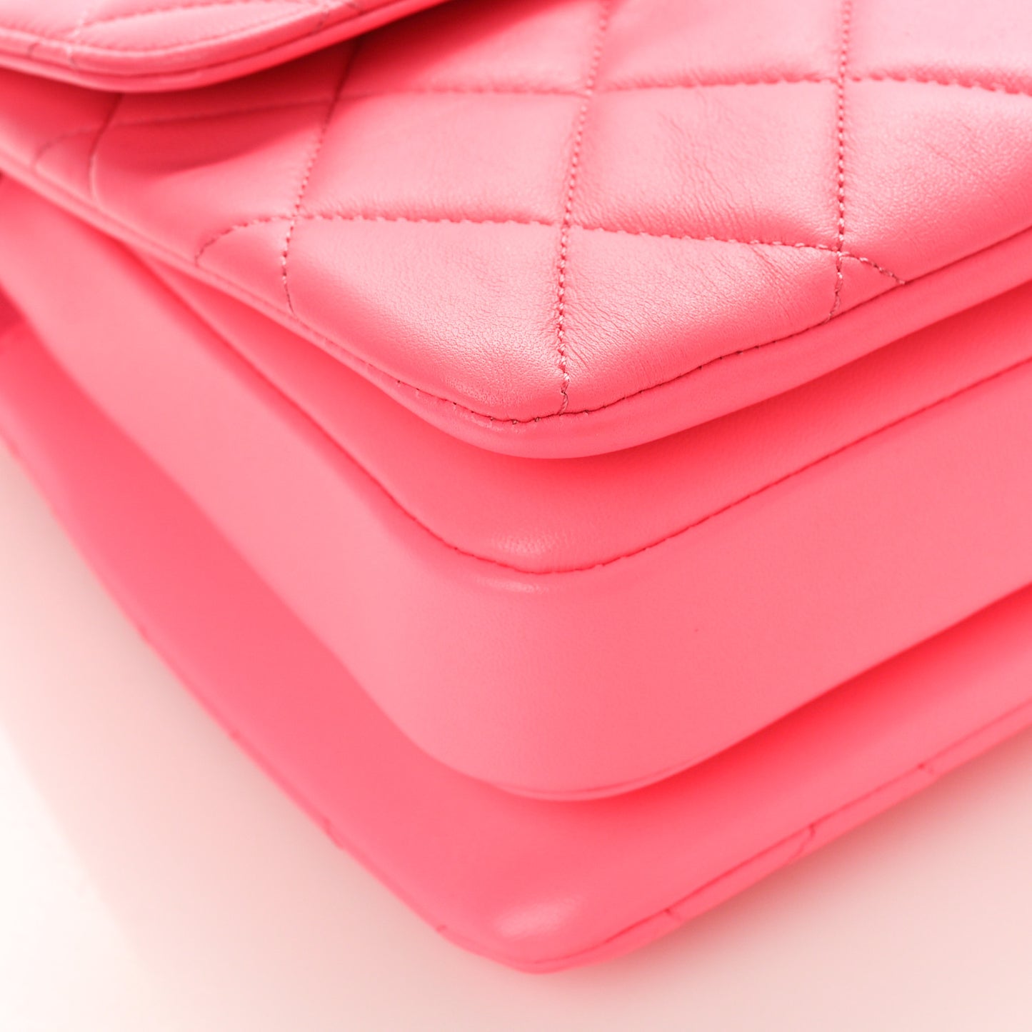 Lambskin Quilted Small Trendy CC Dual Handle Flap Bag Pink