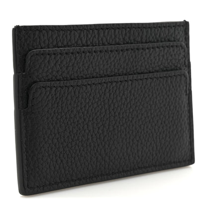 Alexander McQueen Grained Calfskin Skull Card Holder Black 3 of 8